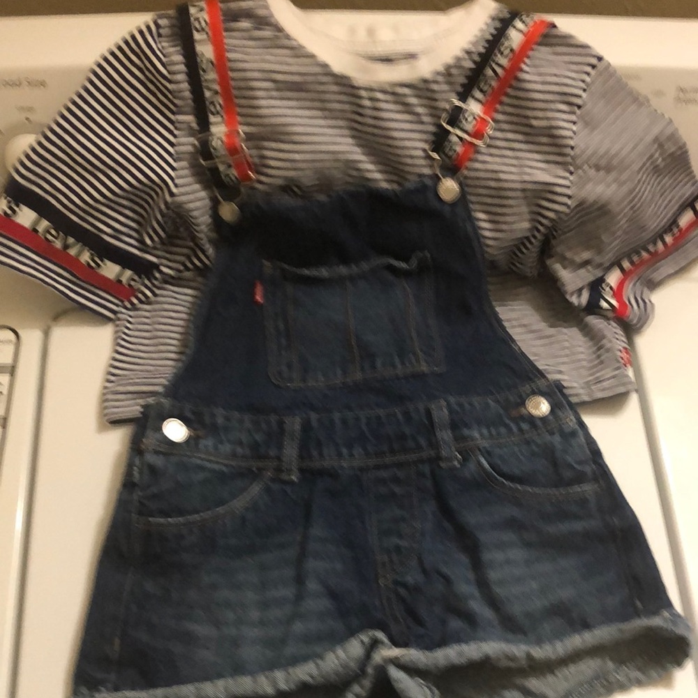 Girls Levi’s overall outfit purchased at Macy’s